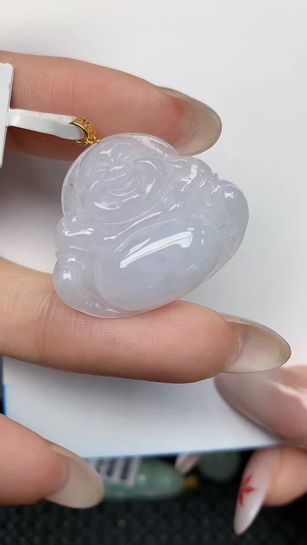 【闪购商品】翡翠颈饰18K金镶嵌天然翡翠A货