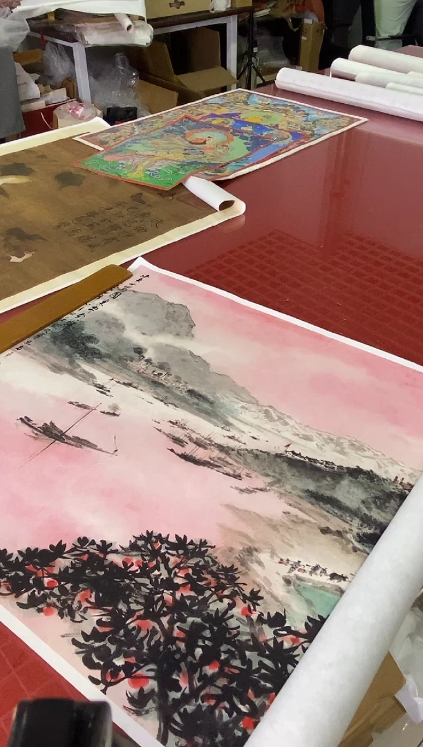 芙蓉国里尽朝晖  宣纸画芯