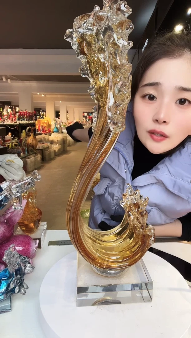 【闪购商品】茶盏琉璃摆件家居摆件