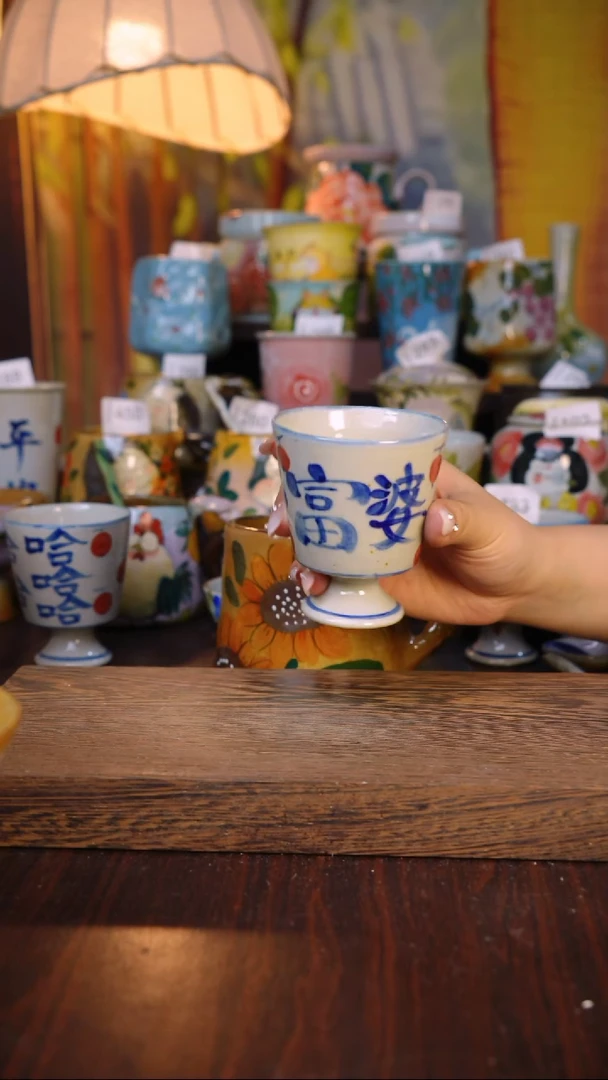 摆件泥垚手作 景德镇手工手绘器物