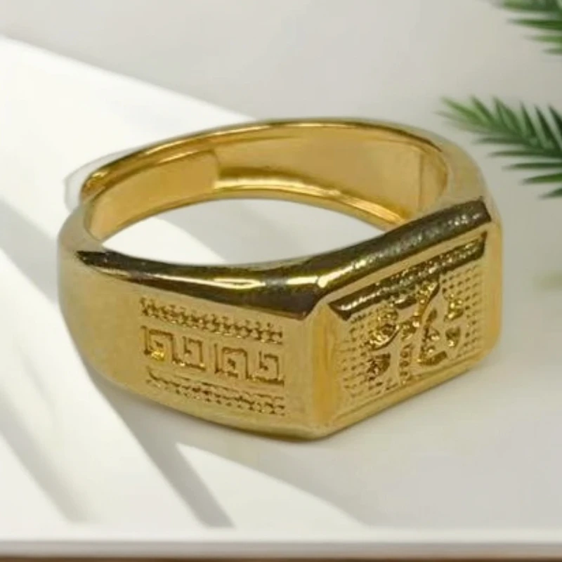 【惠惠甄选】高端大气复古合金开口戒指【赠礼盒】A039