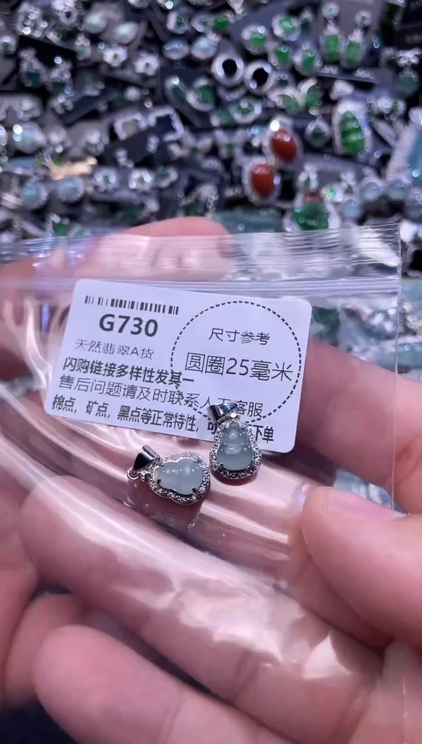 翡翠未镶嵌颈饰G730多样性发其一