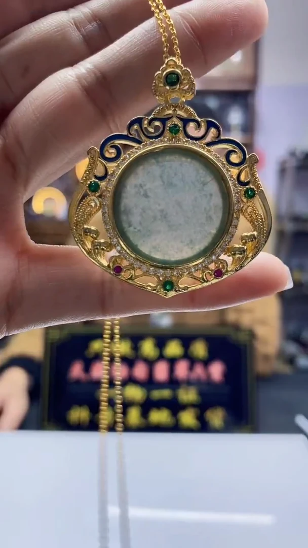 颈饰未镶嵌翡翠缅甸A货A8055