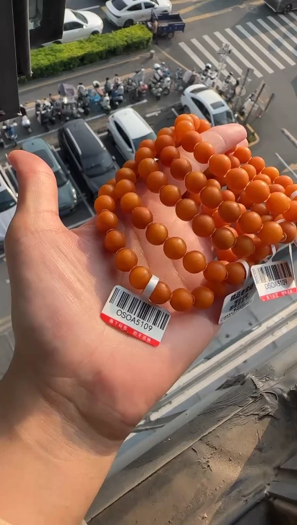 手串琥珀未镶嵌 琥珀蜜蜡手串9mm+ 多样性发其一