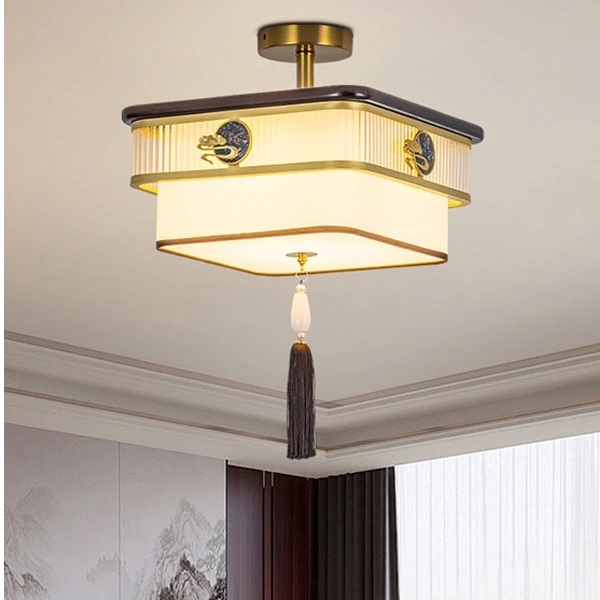 新中式卧室吸顶灯中国风禅意玄关吊灯客厅餐厅复古大气高档主卧灯