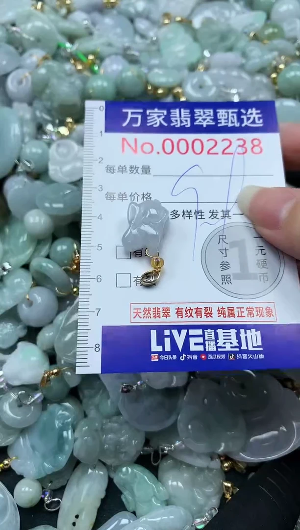 吊坠(不含链)未镶嵌翡翠2238