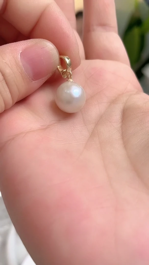 吊坠(不含链)未镶嵌淡水珍珠12mm+白珠万能扣