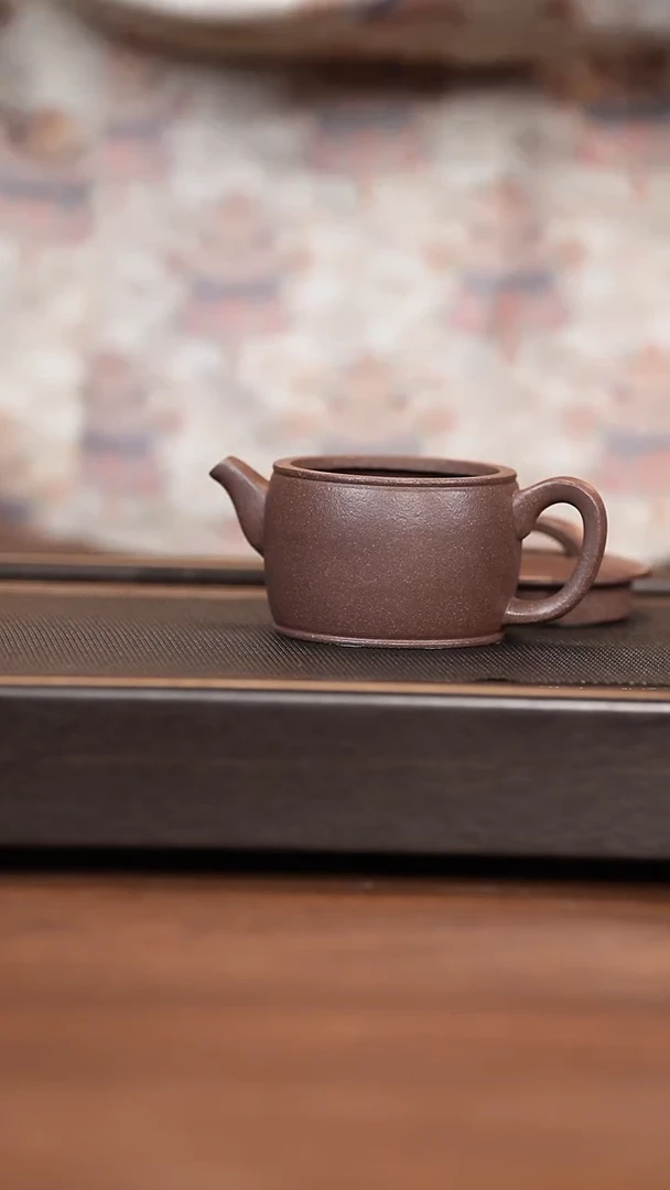 茶壶紫砂月亮紫砂 汉瓦