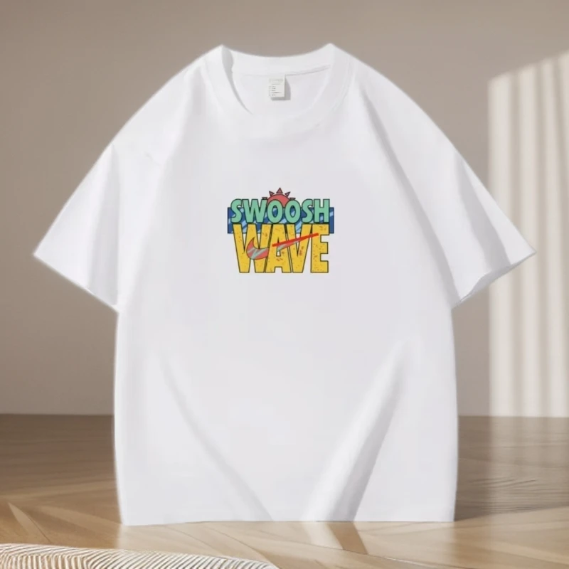 【一折粉丝福利】夏季潮牌印花男女同款百搭圆领T恤