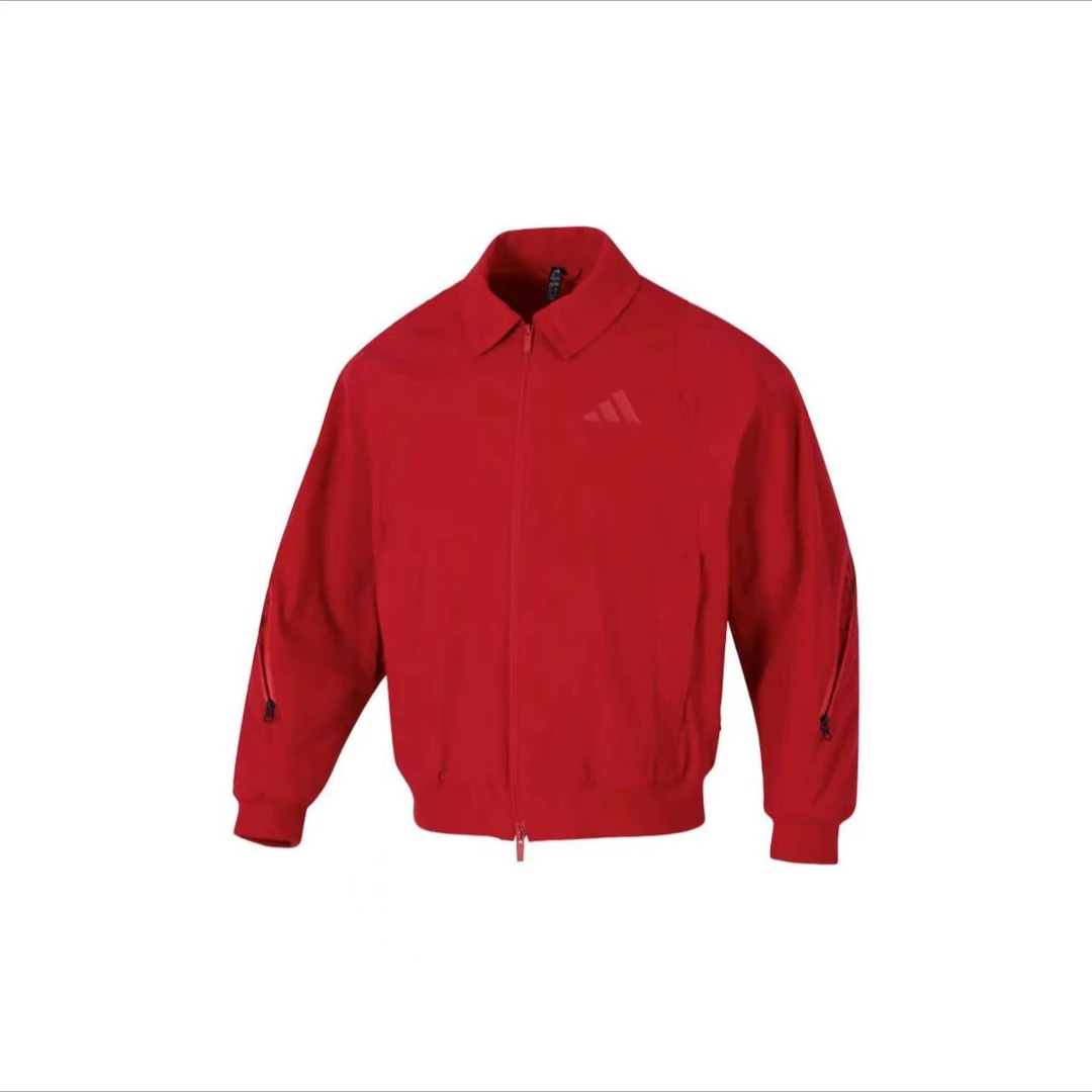 adidas/阿迪达斯蛇年男子运动休闲红色户外户外梭织夹克JZ4193