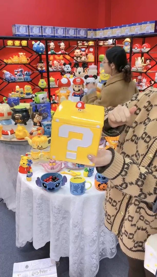 【闪购商品】.@@问号陶瓷储物收纳罐