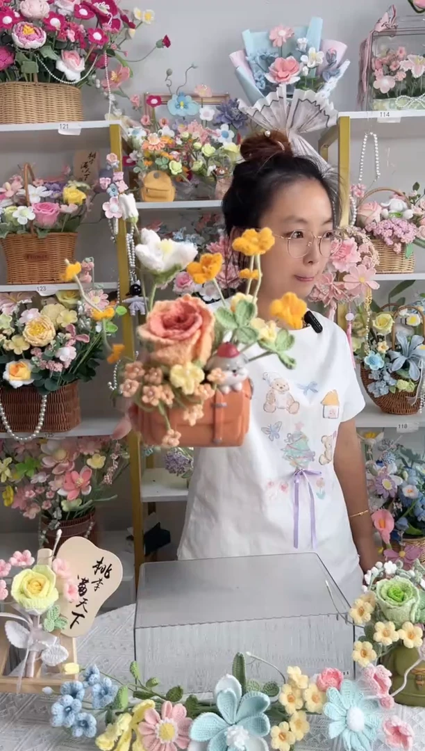 纯手工毛线花定制款