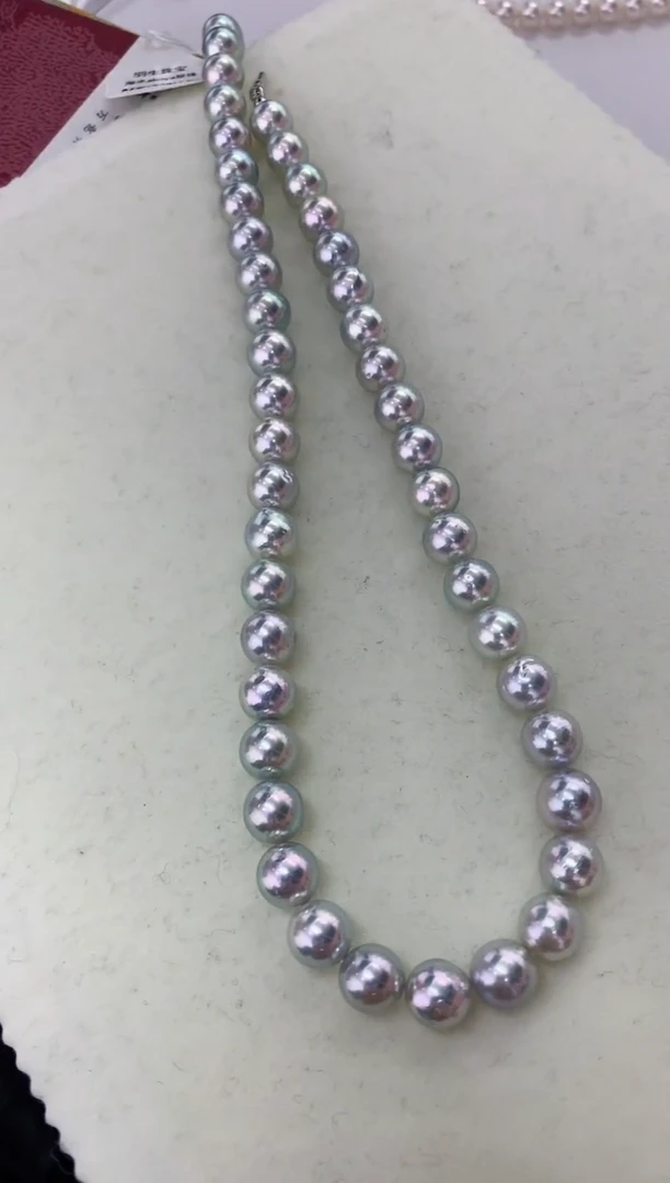 【闪购商品】海水珍珠颈饰未镶嵌真多麻FA8.5-9满珠链