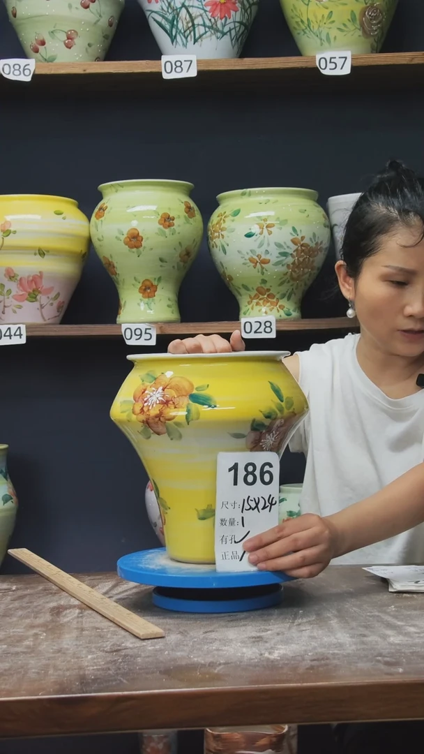 摆件景德镇花盆默认微瑕186