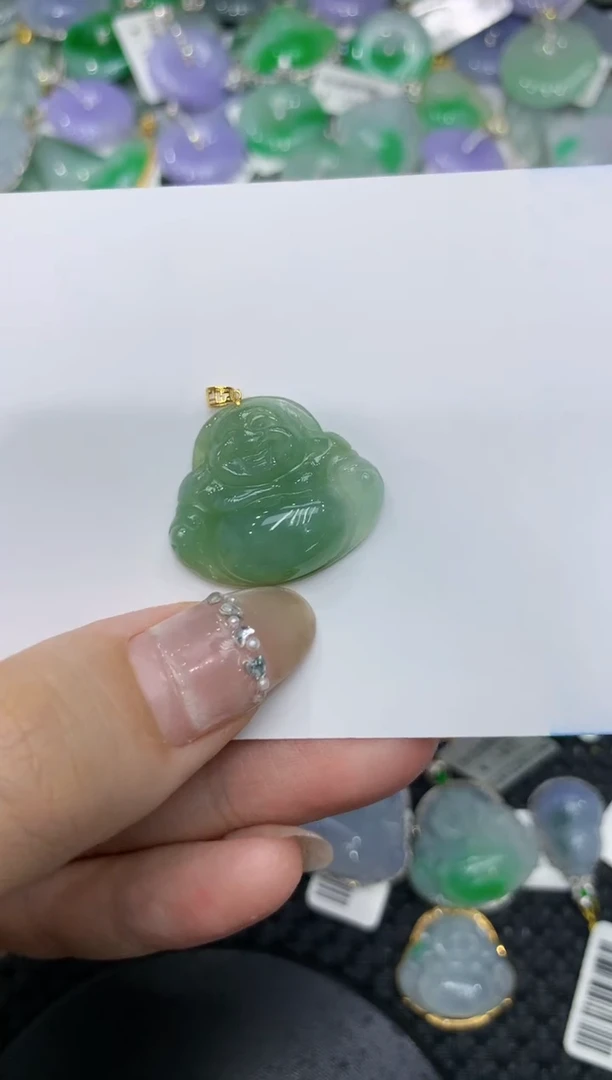 【闪购商品】翡翠颈饰18K金镶嵌222222222