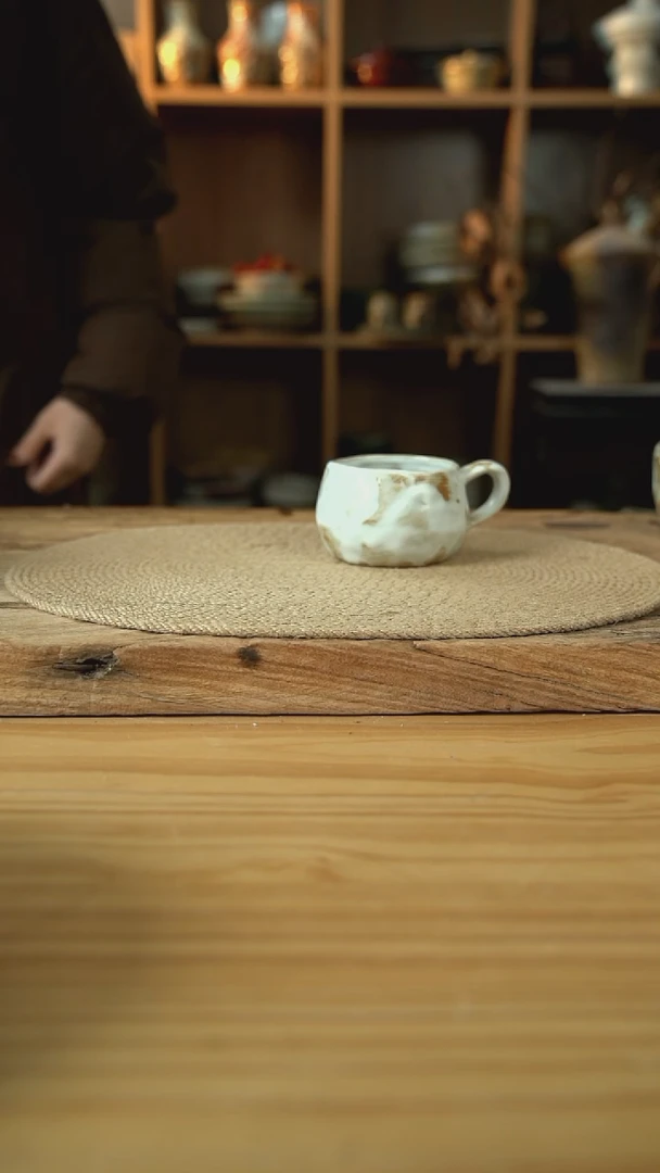 郎红系列的把手收口咖啡杯1个