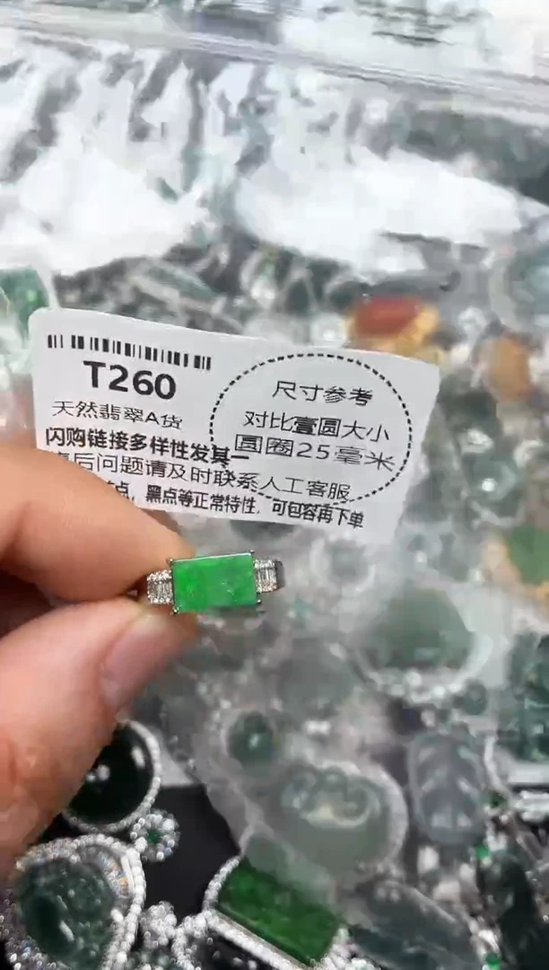 颈饰未镶嵌翡翠T260戒指