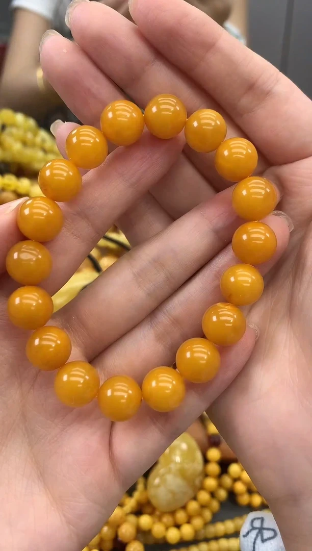 裸石蜜蜡未镶嵌手串