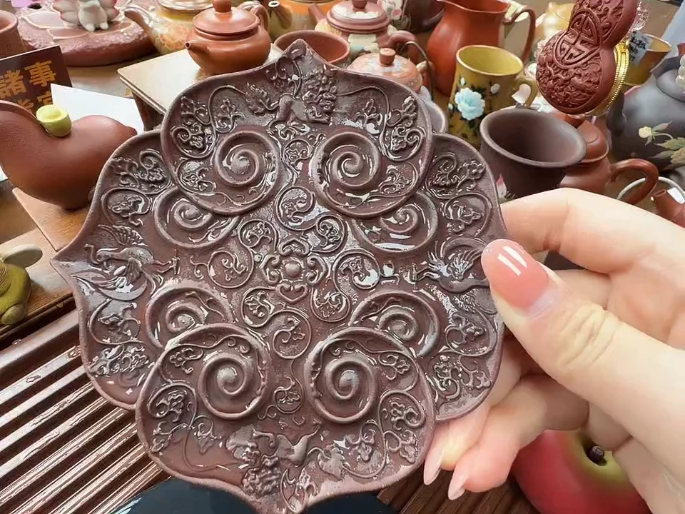 茶壶紫砂H167莲花杯垫