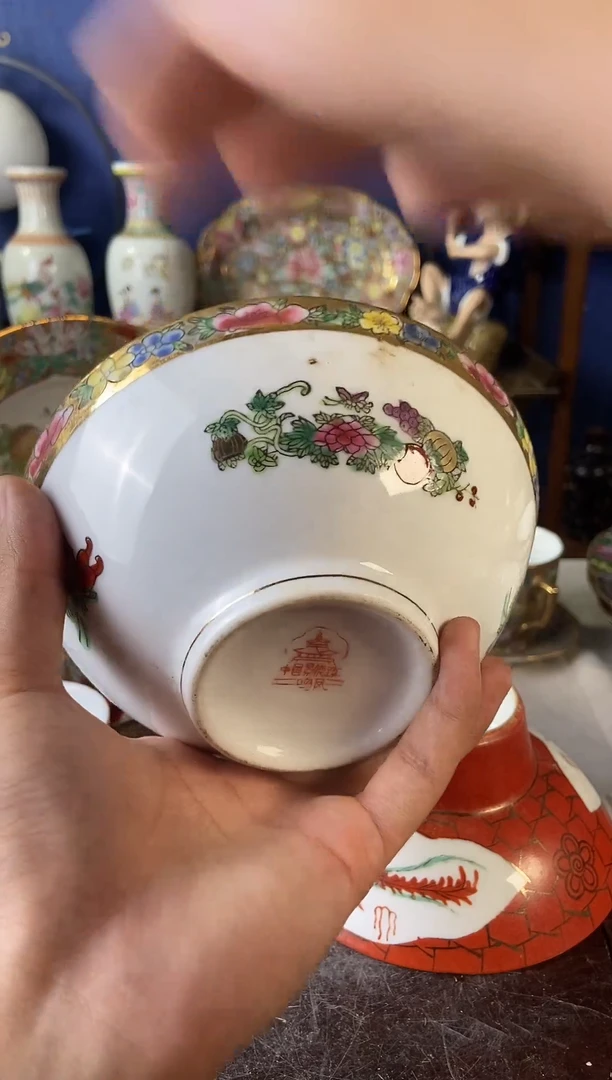 摆件景德镇老厂瓷微瑕慎拍