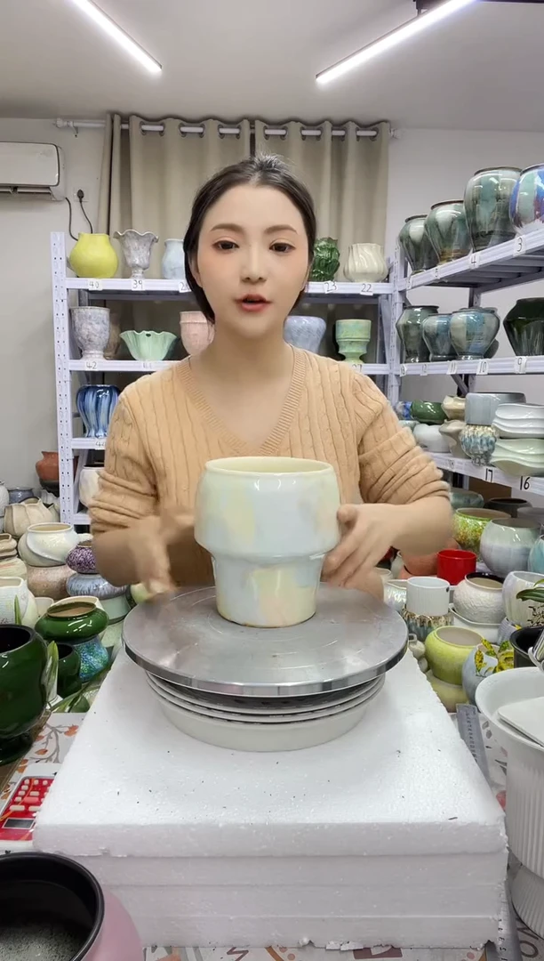 12.30陶瓷花盆直播链接高. 16     口12