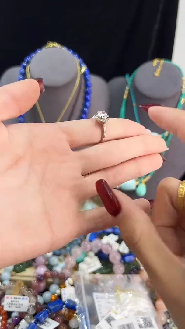 【闪购商品】玛瑙/玉髓戒指银S925镶嵌手串