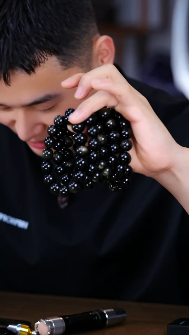 未镶嵌黑曜岩手链A004--多样性发其一