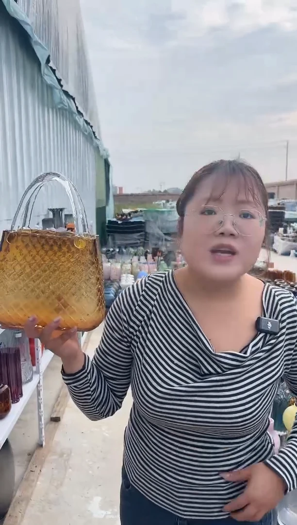 玻璃花瓶用于客厅桌面插花装饰