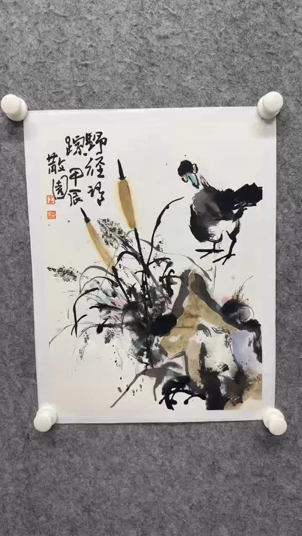 国画写意画花鸟画手绘