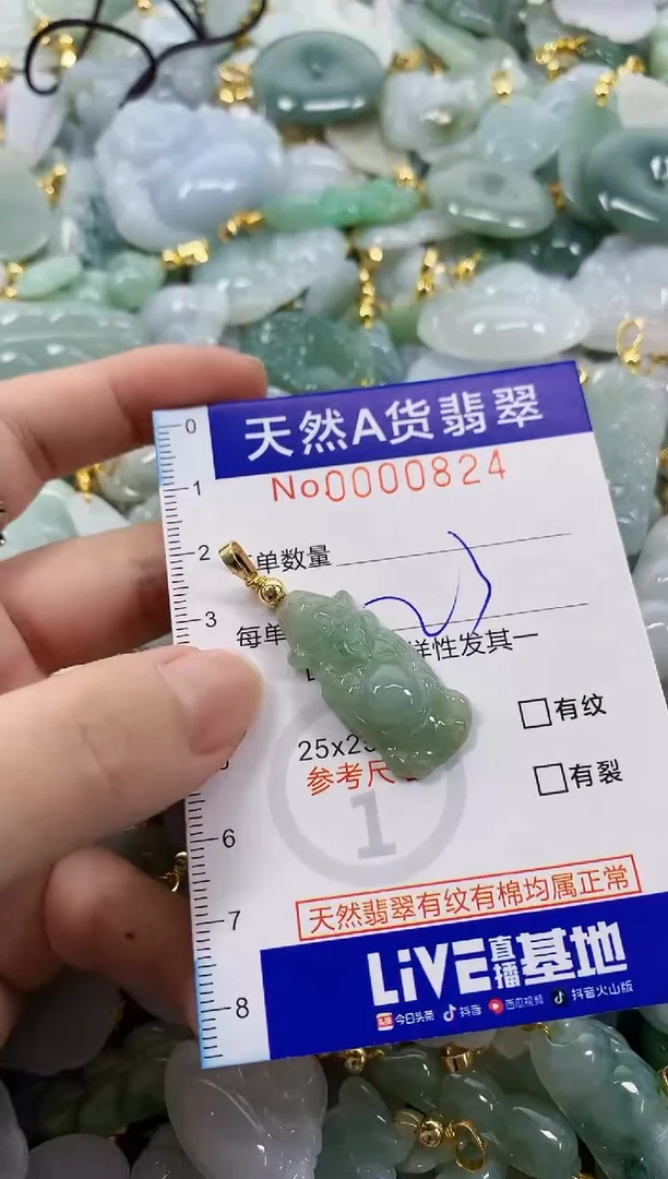 颈饰未镶嵌翡翠天然A货翡翠
