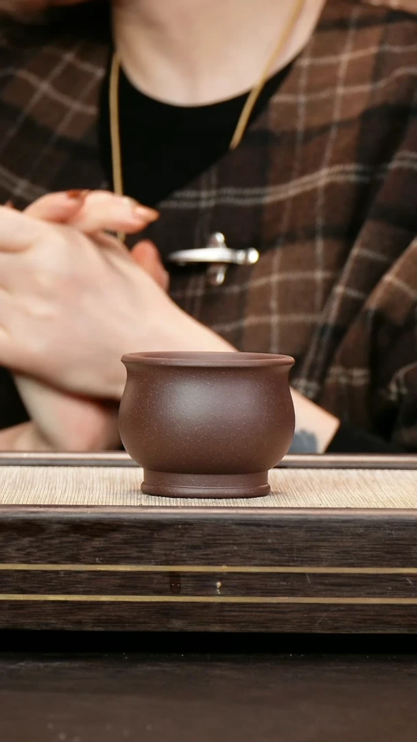 茶壶紫砂原矿深井紫泥 将军杯