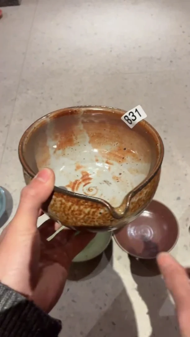 瓷片迁***玲831雪至野单口碗1个