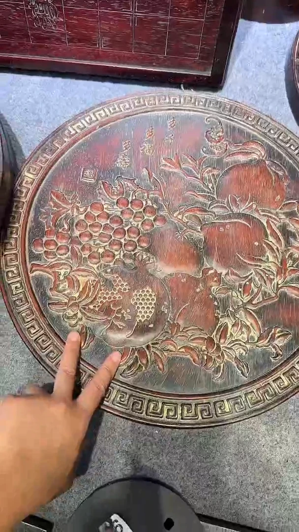 檀香紫檀（小叶紫檀）紫檀拆件雕刻板以直播间实物为准微瑕老物件