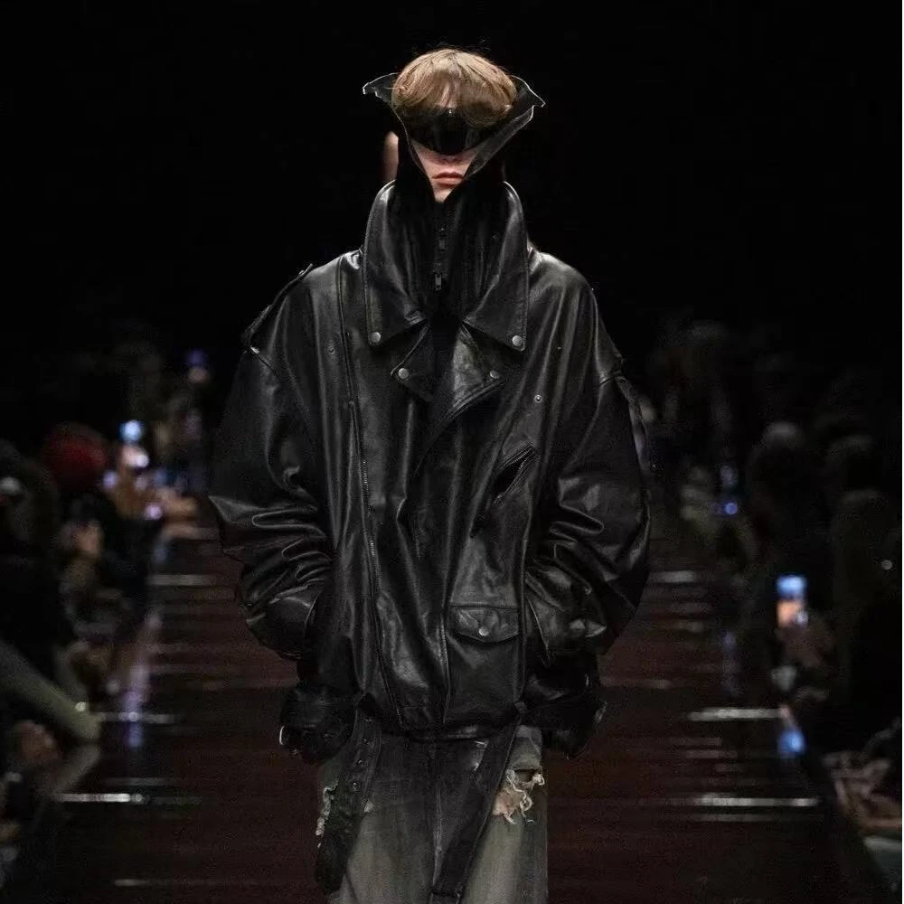 钱老板美潮帅气男女同款皮衣棒球服棉服毛呢复古外套秋冬新款