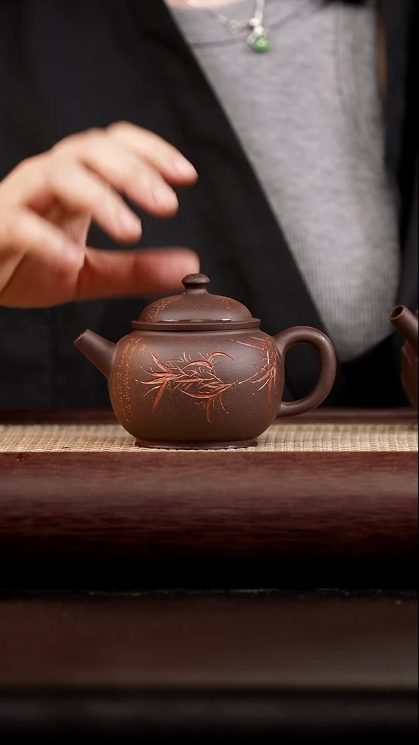 茶壶紫砂乘风阁 天青【明月来相照】