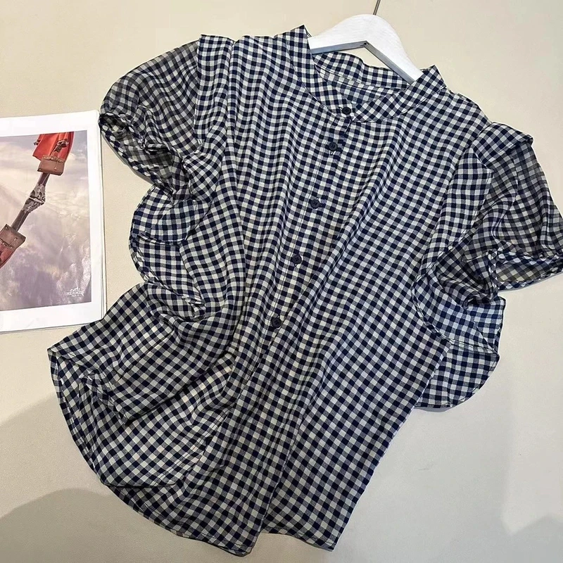 夏款圆领设计感时尚百搭短袖显瘦上衣款女洋气休闲夏