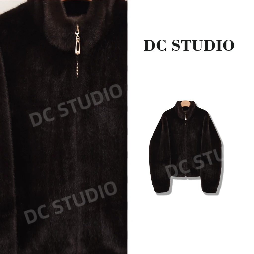 DC STUDIO【漫步】2024冬季高档设计时尚百搭保暖潮流立领外套