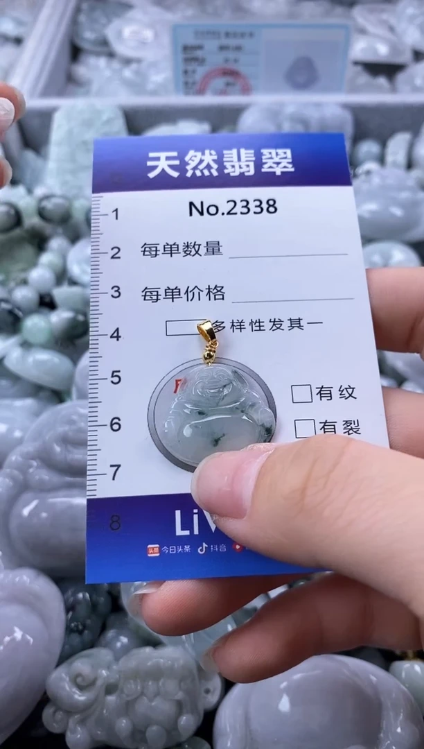 翡翠未镶嵌颈饰缅甸A货翡翠2338