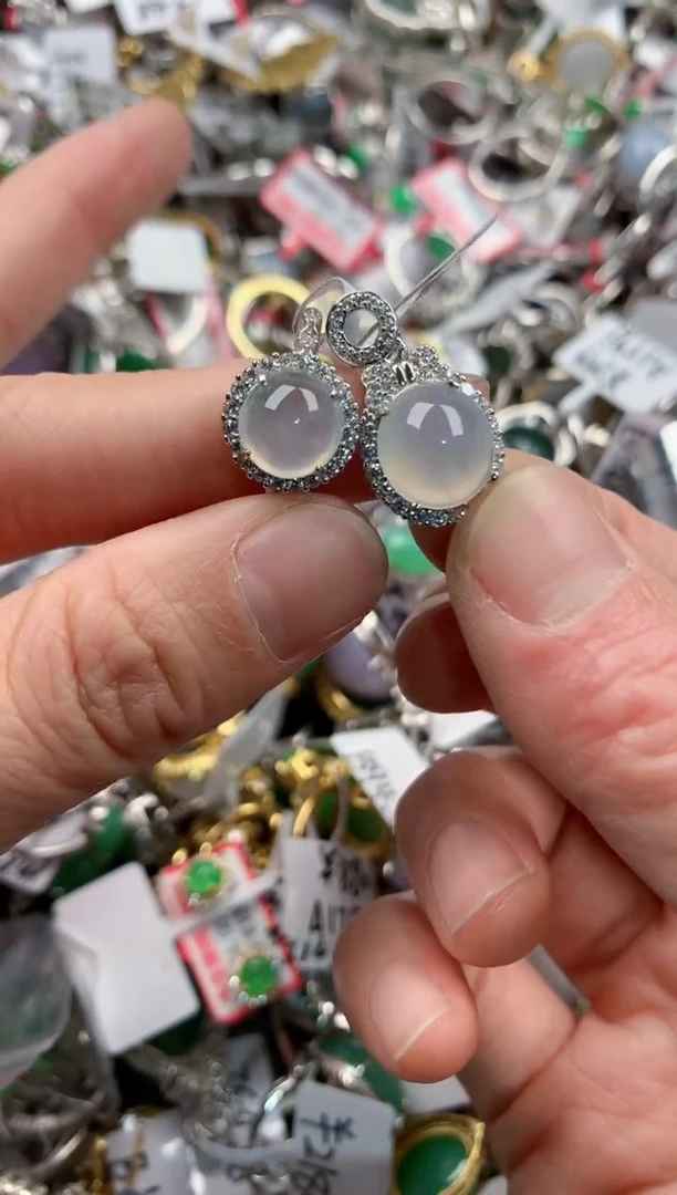 银S925镶嵌戒指翡翠111   8