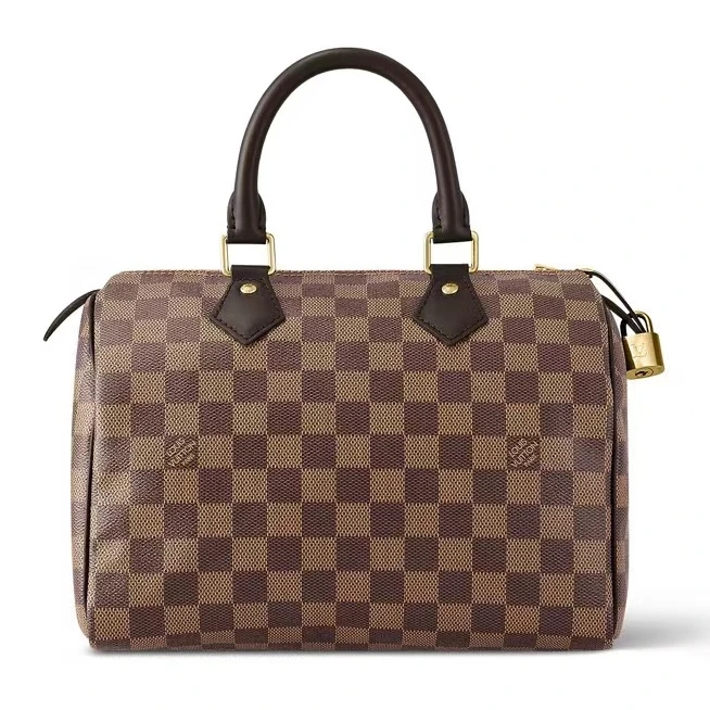 99新 LouisVuitton/路易威登 speedy25棋盘格手提款