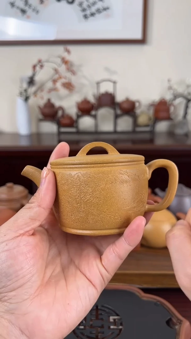 【闪购商品】紫砂茶壶黄金段汉瓦壶200CC