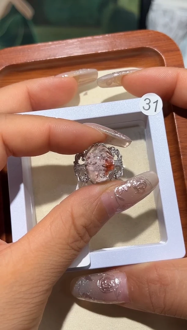 银S925镶嵌戒指水晶?****子定制