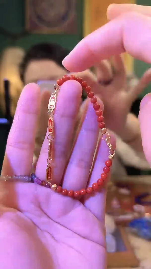 【闪购商品】南红玛瑙手链银S925镶嵌南红太太牌手链