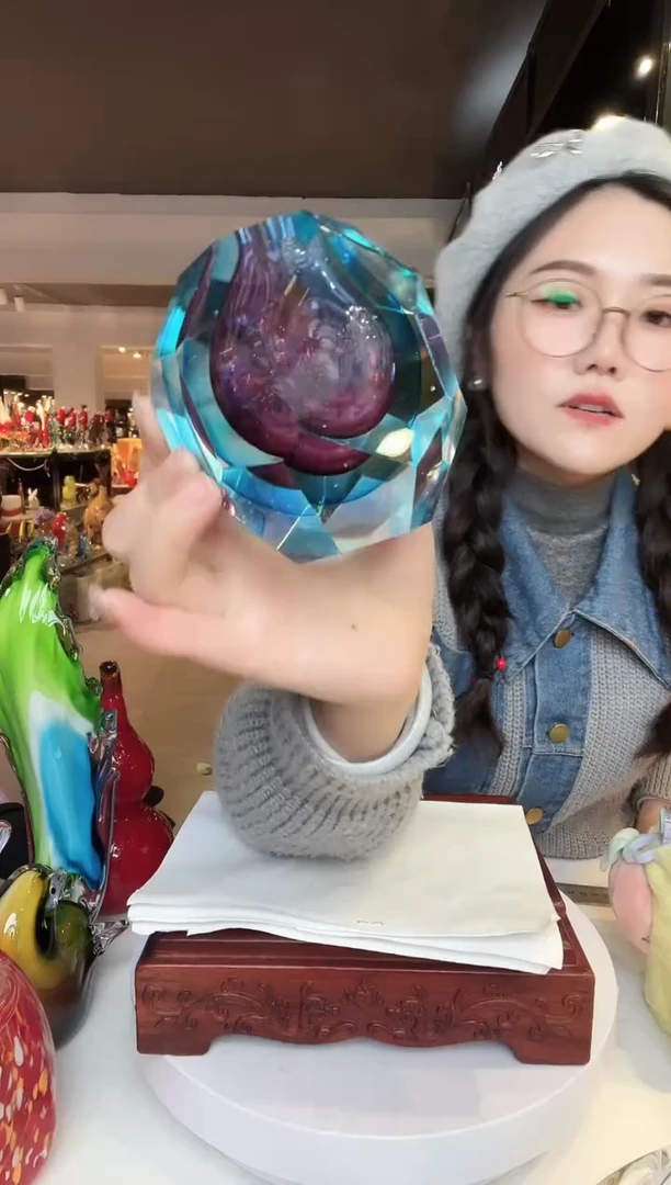 【闪购商品】茶盏琉璃摆件家居摆件