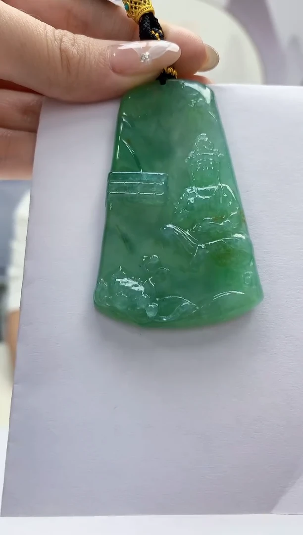 定制翡翠未镶嵌 4917jw-毛货挂件48