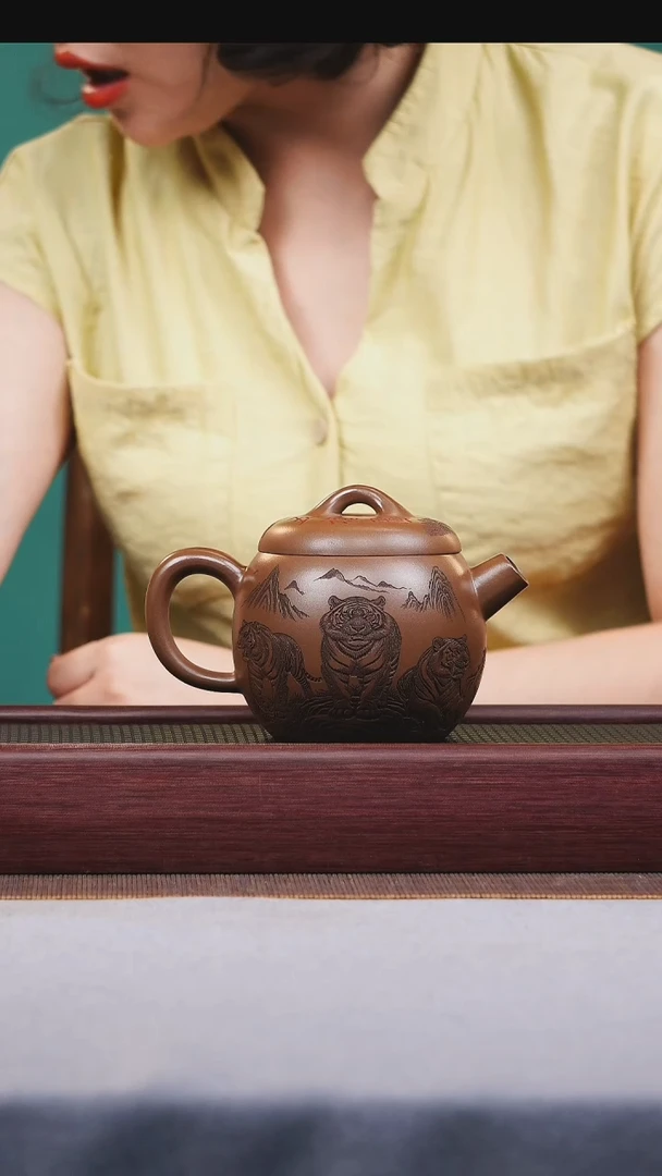 茶壶紫砂宜兴原矿紫砂作品
