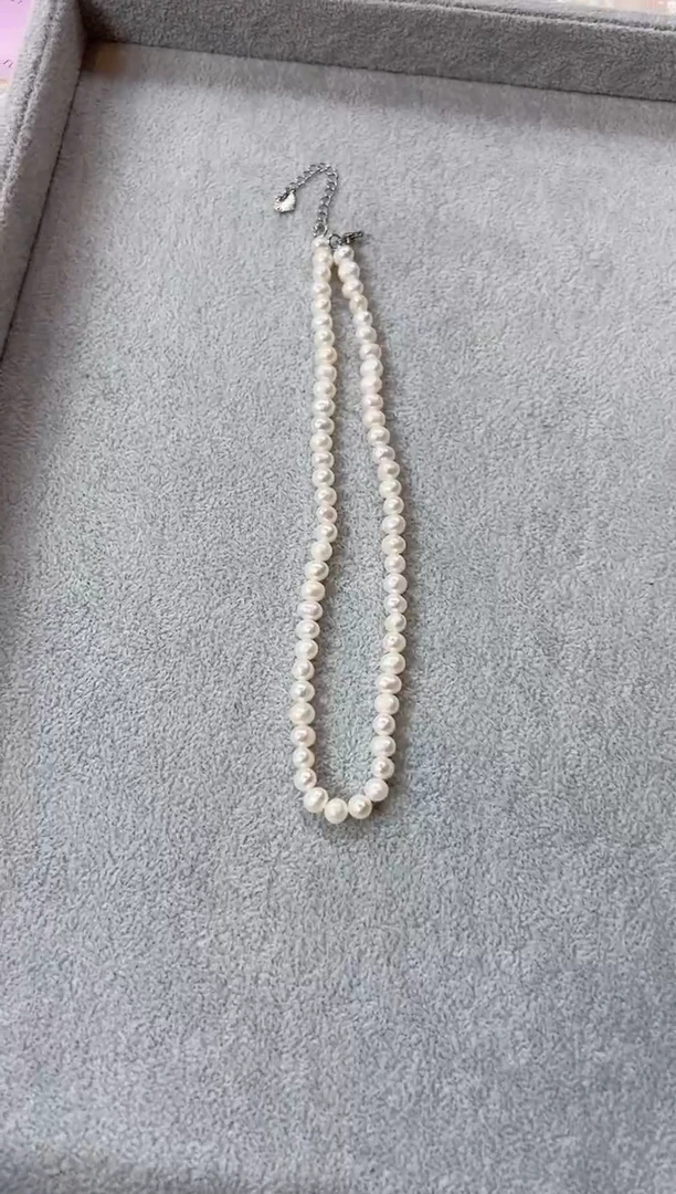【闪购商品】淡水珍珠颈饰合金AH6462淡水珍珠项链