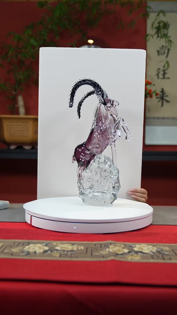 【闪购商品】琉璃手工艺品紫色领头羊