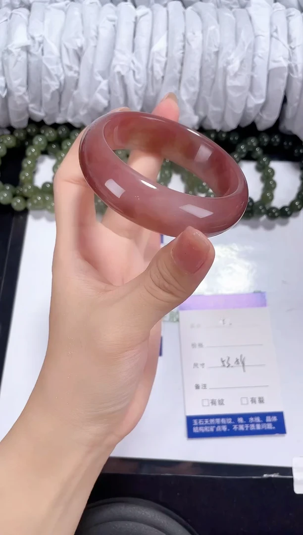 未镶嵌金丝玉石英质玉036 紫罗兰 53-54