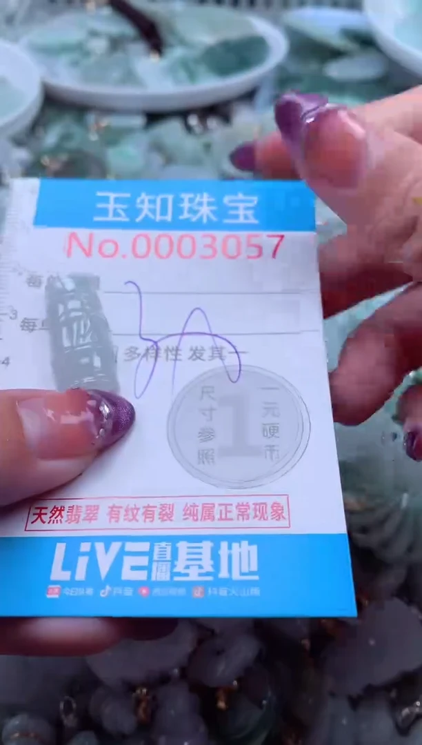 翡翠未镶嵌吊坠(不含链)3057